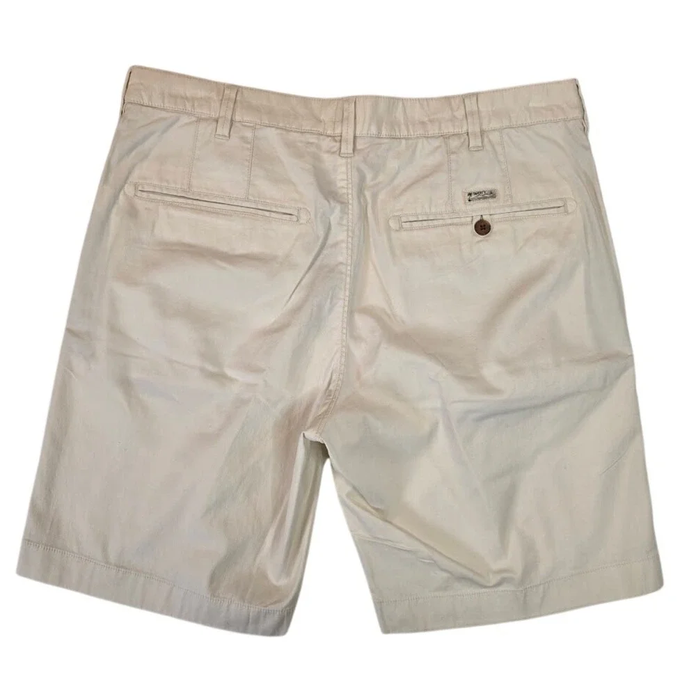 Faherty Men's 35 Island Life Shorts Pumice Tan Organic Cotton Tencel MBS2106-PUM